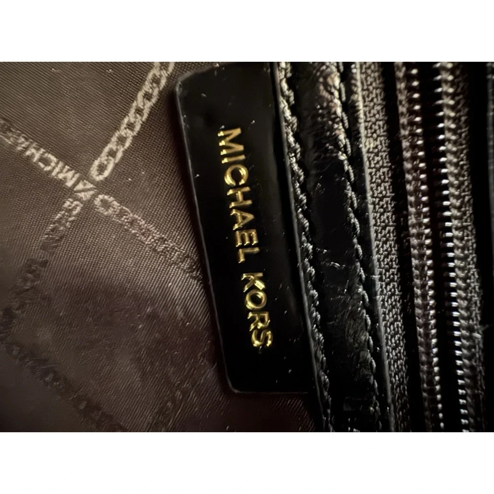 MICHAEL KORS Whitney Signature Small Logo Brown Purse, Wallet, Dustbag MSRP $457